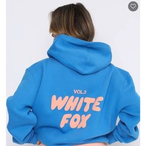 NWT🌟WHITE FOX🌟hoodie, S/M, azure.